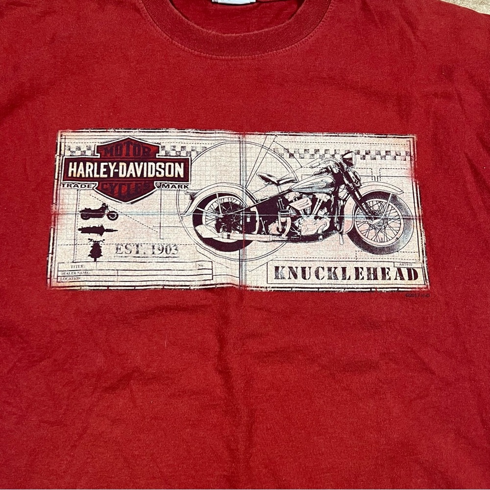 Harley Davidson Knucklehead Miami Beach Florida Tshirt - Picture 2 of 5
